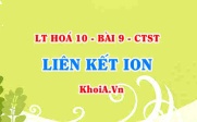 ion dương, ion âm là gì? Sự hình thành liên kết ion và khái niệm mạng tinh thể - Hóa 10 bài 9
